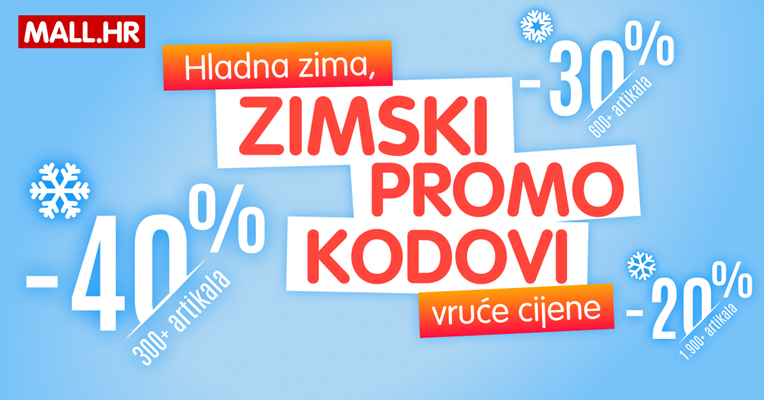 Zimski promo kodovi na MALL.HR: Popusti na tisuće artikala
