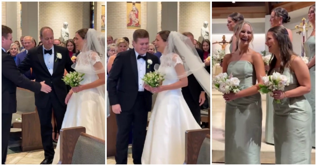 VIDEO Neočekivana reakcija zbunjenog mladoženje na vjenčanju nasmijala sve goste