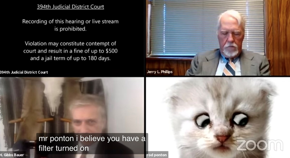 VIDEO Odvjetnik zaboravio isključiti filter, na online suđenju se pojavio kao mačka