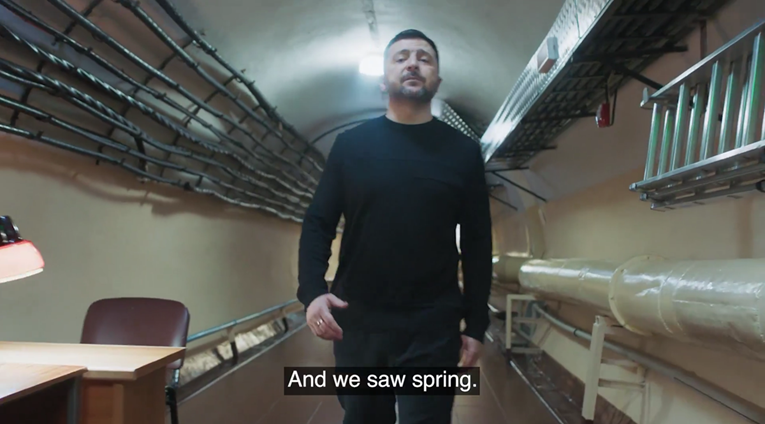 VIDEO Zelenski pokazao svoj bunker s početka rata i poslao poruku Ukrajincima