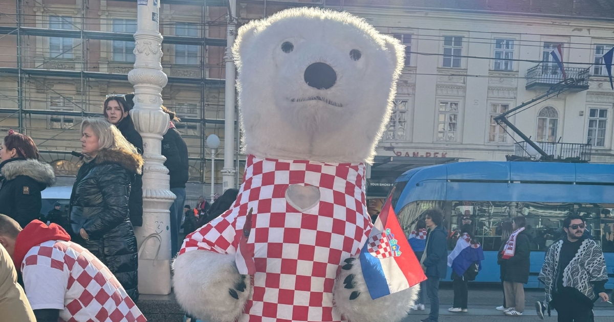 Na dočeku rukometaša snimljen je i jedan zanimljivi navijač :)