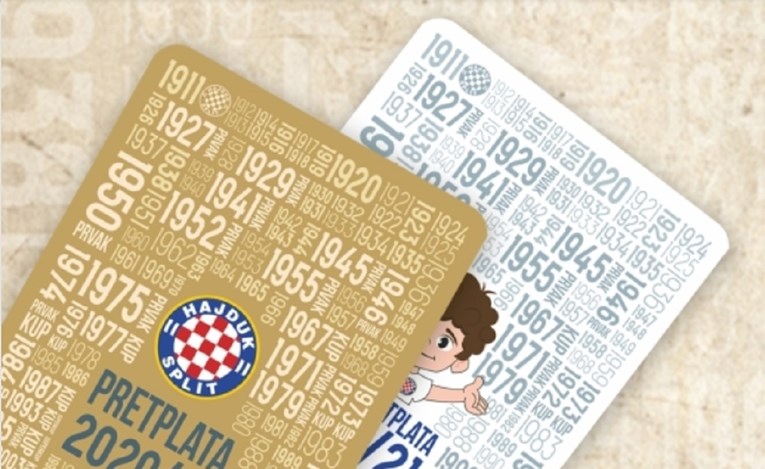 Hajduk se pohvalio novim dizajnom godišnje pretplate, prodaja je počela