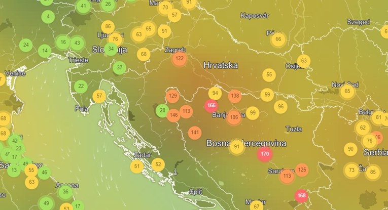 Zagreb je danas među deset gradova na svijetu s najzagađenijim zrakom