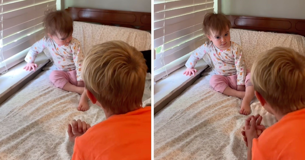 Braća iznenadila sestru i pjevali joj da se probudi, njezina reakcija nasmijala mnoge