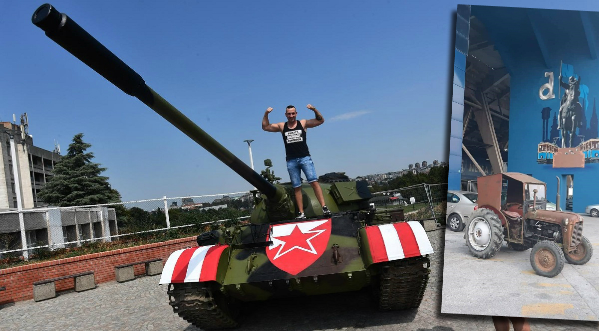 Boysi kao odgovor Srbima dovezli traktor ispred Maksimira