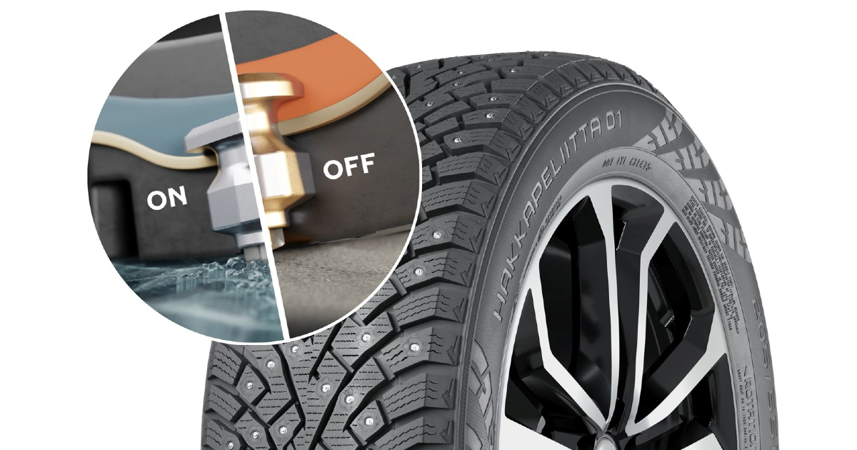 Nokian predstavio prvu gumu s čavlićima koji se sami uvlače kad zatopli