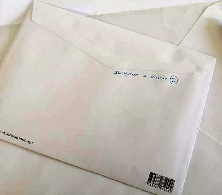 Natpis na pismu koje je u Dalmaciju stiglo u doba koronavirusa je hit na Fejsu