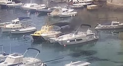 VIDEO Netko je ispalio signalnu raketu u Dubrovniku. Pala je na barku i zapalila ju