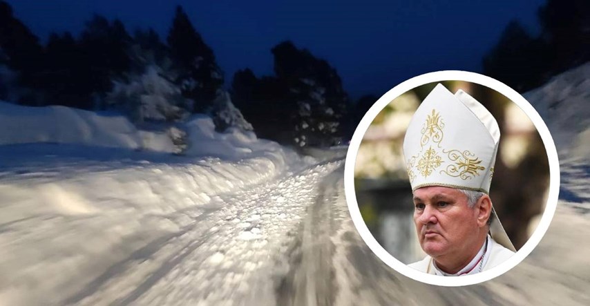 Biskup Košić zaglavio u mećavi: "Svi zahvaljuju spasiocima, a nitko Crkvi"