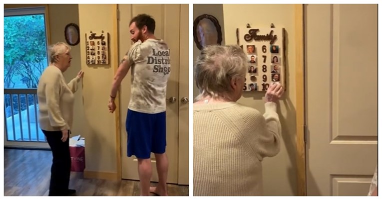 Najiskrenija baka ikad: Na ploči na zidu pokazuje tko su joj najdraži unuci