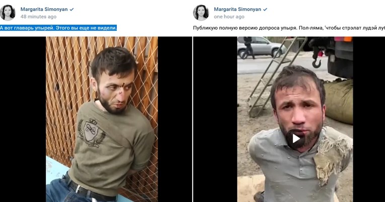 Putinova propagandistica objavila snimke ispitivanja uhićenih terorista
