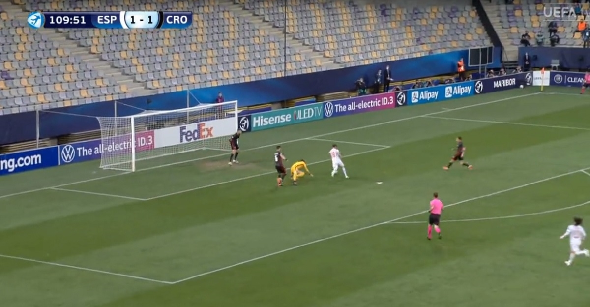 Pogledajte gol kojim je u produžetku Španjolska slomila sjajnu mladu Hrvatsku