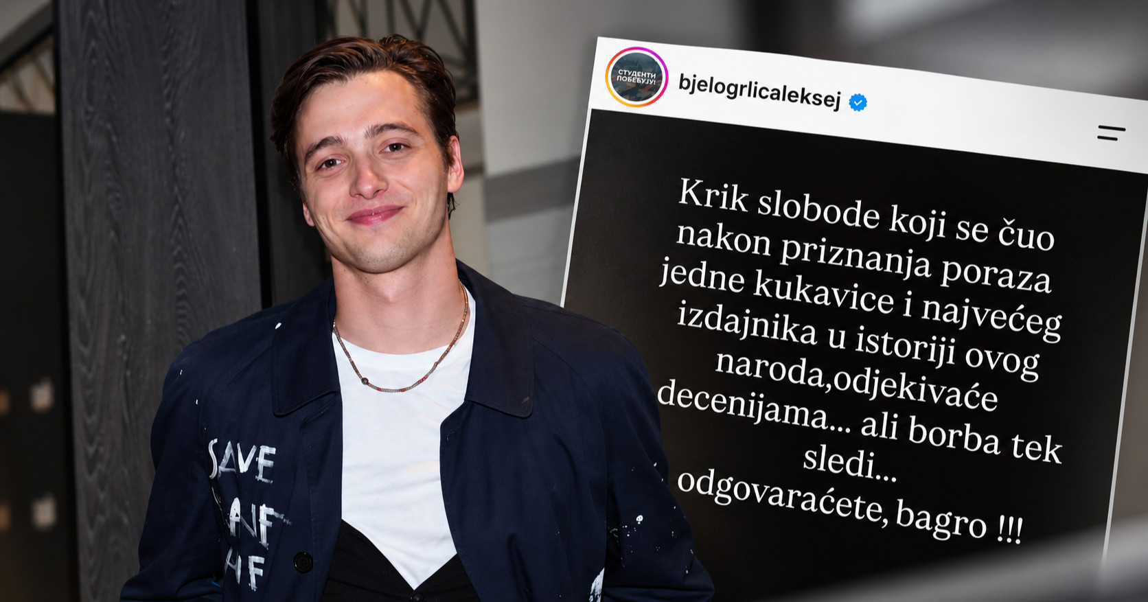 Sin Dragana Bjelogrlića nakon poraza Vučića: "Odgovarat ćete, bagro!"
