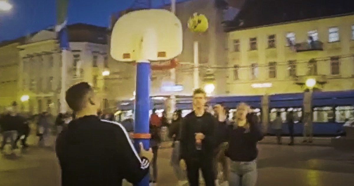 VIDEO Košarkaši Dinama uoči derbija sa Zadrom iznenadili Zagrepčane na ulici