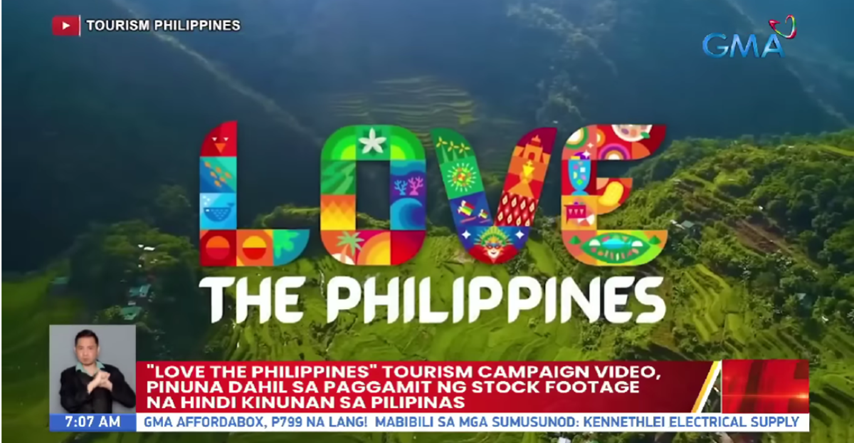 Filipinska turistička agencija u svoj promotivni video stavila snimke drugih zemalja