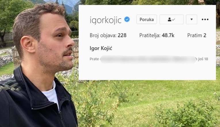 Igor osim Severine prati još jedan profil na Instagramu. Moglo bi vas iznenaditi koji