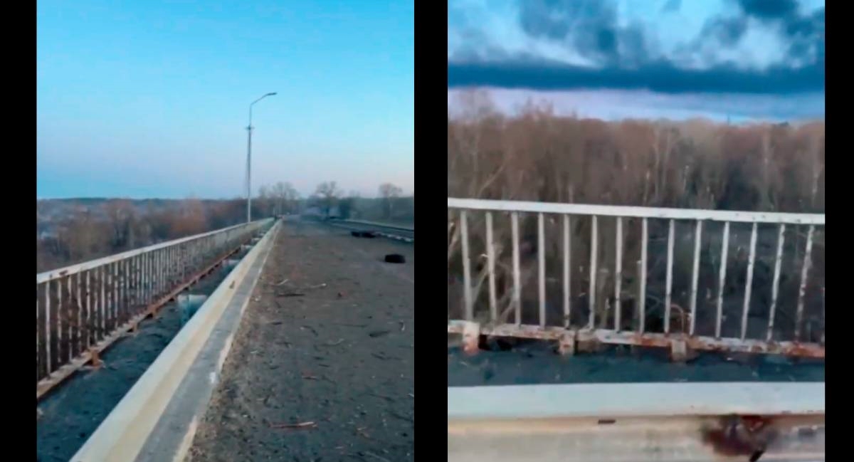 VIDEO Bombardiran most u Černihivu, njime su se trebali evakuirati ljudi