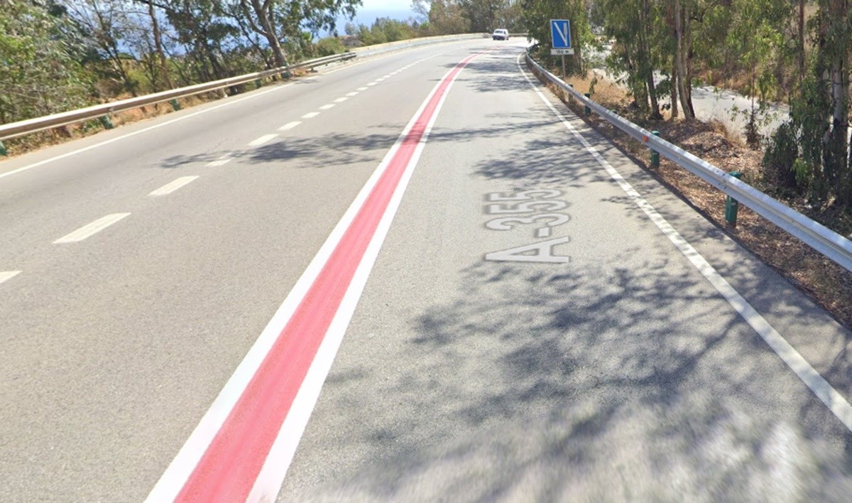 Znate li što znači debela crvena linija na ovoj cesti?