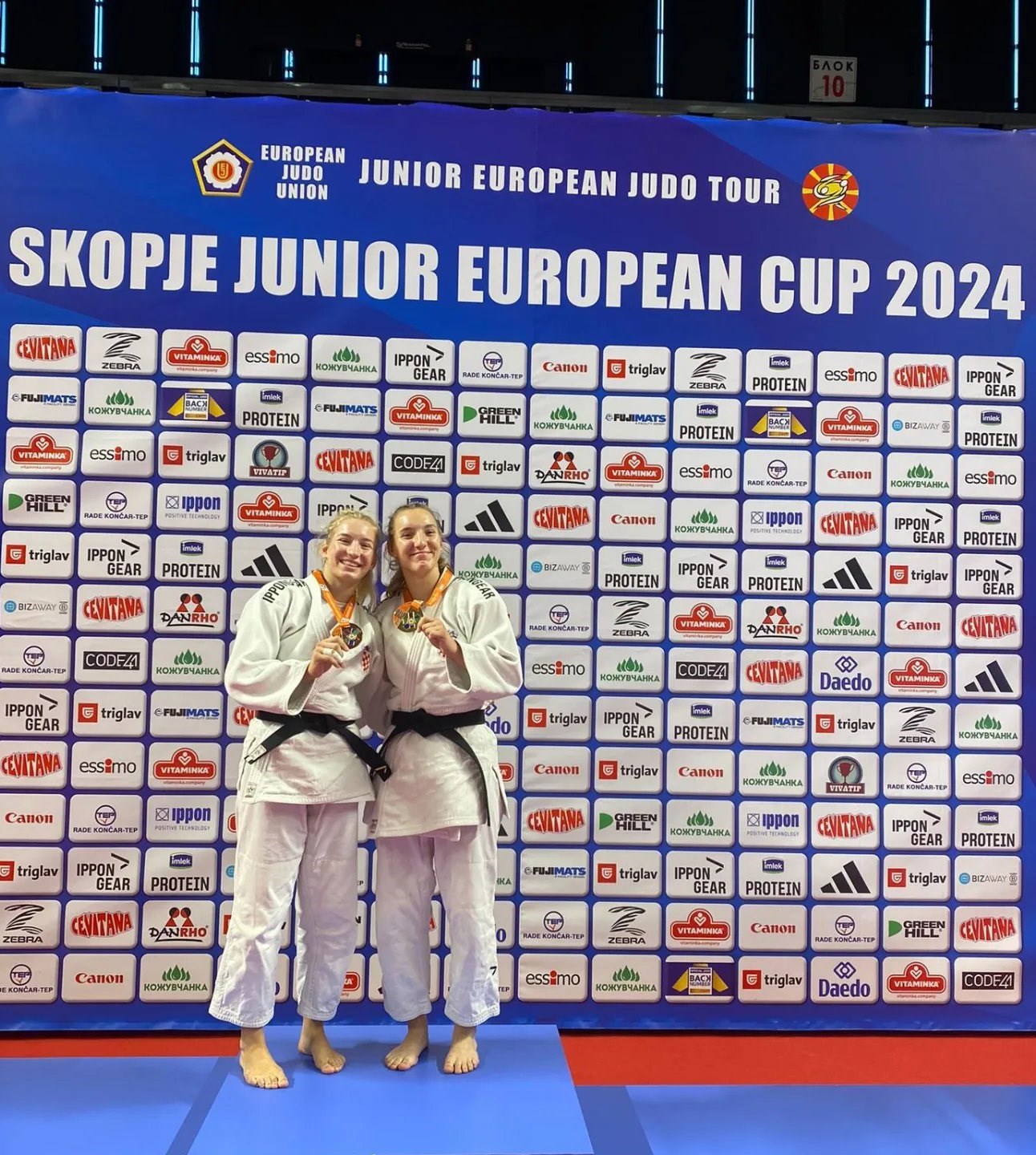 Hrvatski judaši na kupu u Skopju osvojili šest medalja, sestre Cvjetko zlato i broncu
