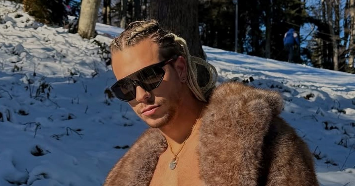 Hrvatski influencer pozirao na snijegu bez majice, pohvalio se pletenicama