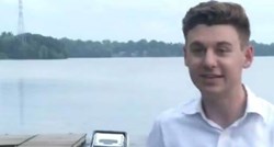 Novinar uživo izvještavao s jezera, pažnju gledatelja privukao prizor u pozadini