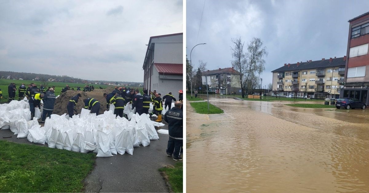 FOTO Vatrogasci brane naselja od poplava. Objavili gdje je situacija najteža