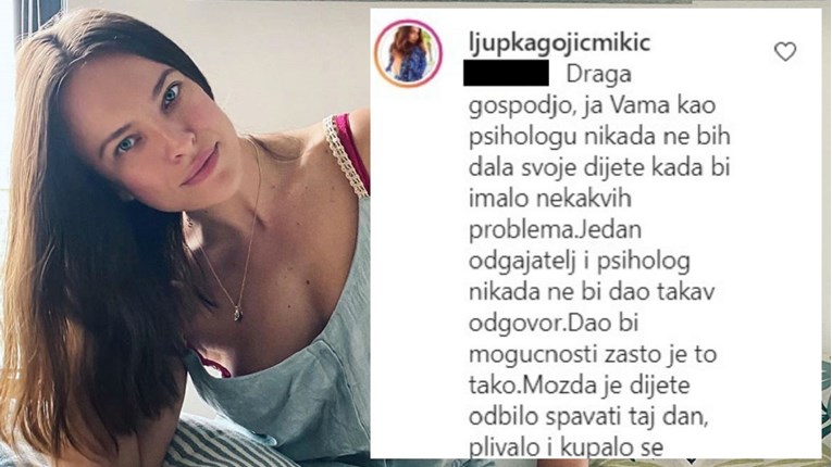 Ljupku Gojić Mikić naljutio komentar o njenoj kćeri: "Vi ste psiholog s 3 pratitelja"