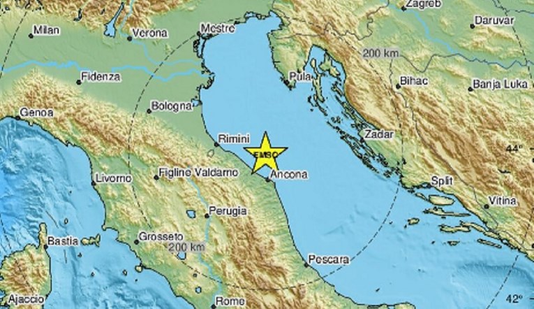 U Italiji potres magnitude 4.5 po Richteru