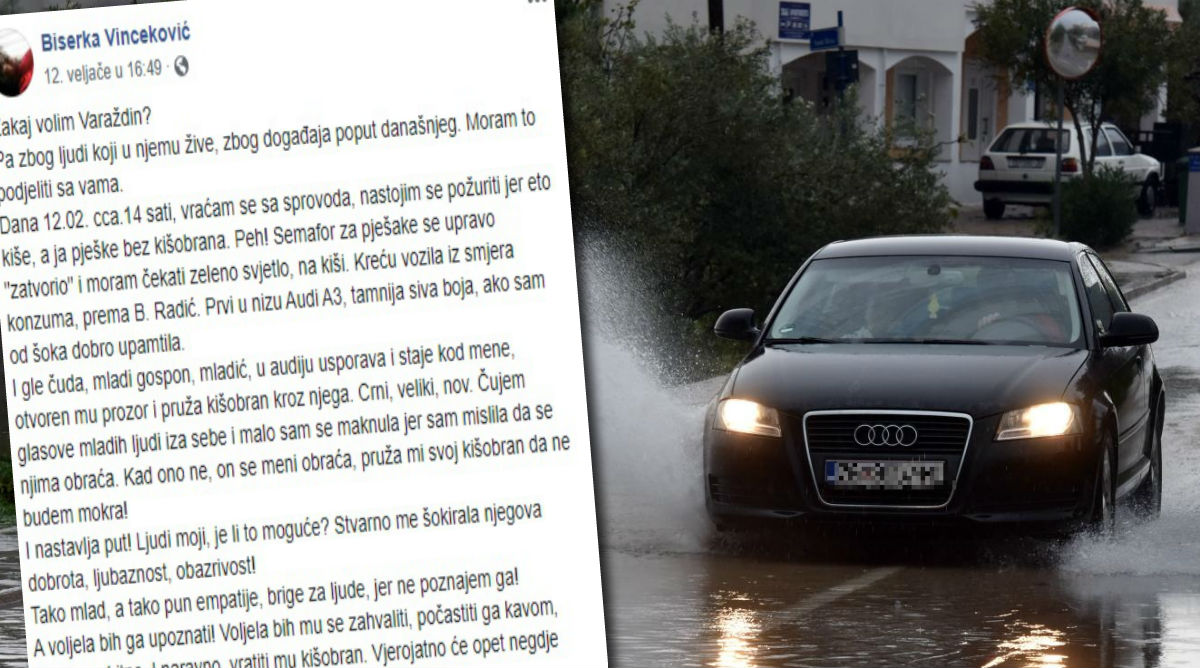 Varaždinku šokirao potez dečka u Audiju dok je stajala na kiši: Molim te javi se