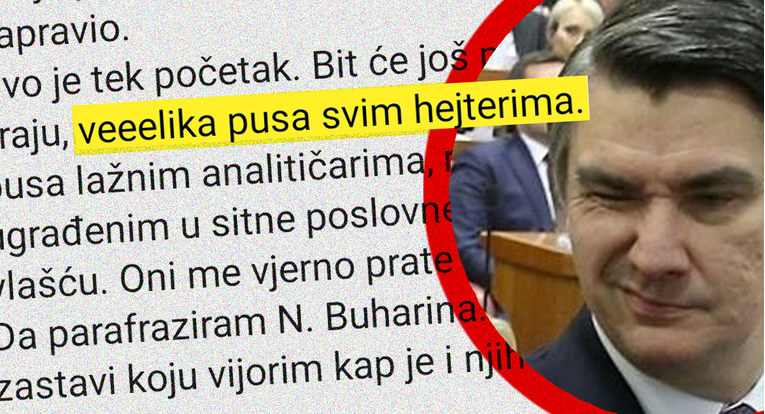 Milanović: Veeelika pusa svim hejterima, ovo je tek početak