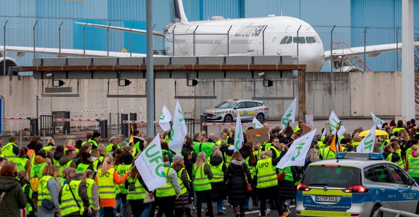 Njemačka aviokompanija Lufthansa zbog štrajkova izgubila 250 milijuna eura