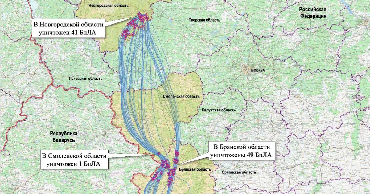 Rusi objavili kartu navodnog napada na Putinovu rezidenciju