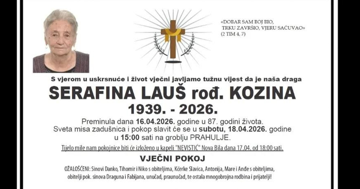 Sabor minutom šutnje odao počast Sarafini Lauš