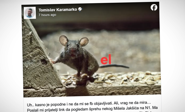 Karamarko poludio na SDP-ovca koji ga je spomenuo. "Obradio" sliku miša da mu se naruga