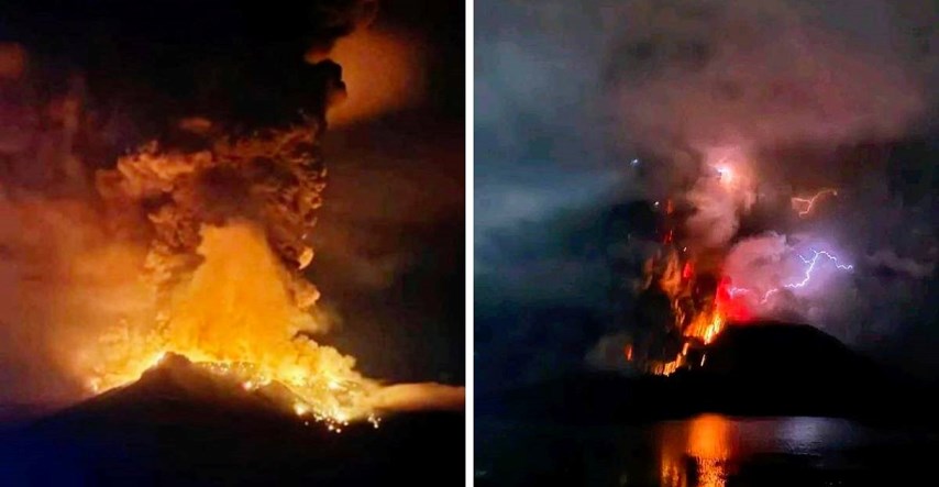 VIDEO Vulkan Ruang opet eruptirao, proglašena najviša razina uzbune