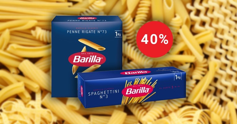 Index šoping-lista: Našli smo tjesteninu Barilla od 1 kg na popustu od 40%