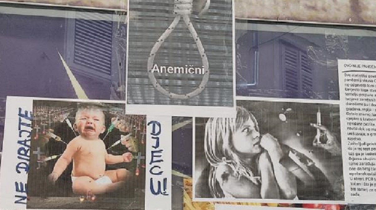 FOTO Ovo je plakat u Zadru, omča oko riječi Anemični
