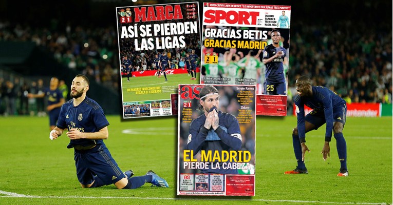"Hvala, Betis", "Tako se gube titule": Poraz Reala je hit u španjolskim novinama