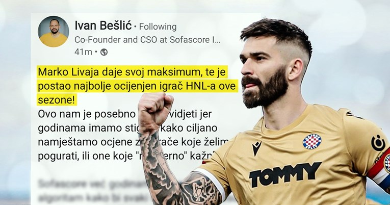 Livaja najbolje ocijenjen u SHNL-u. Sofascore: Godinama nas optužuju da namještamo