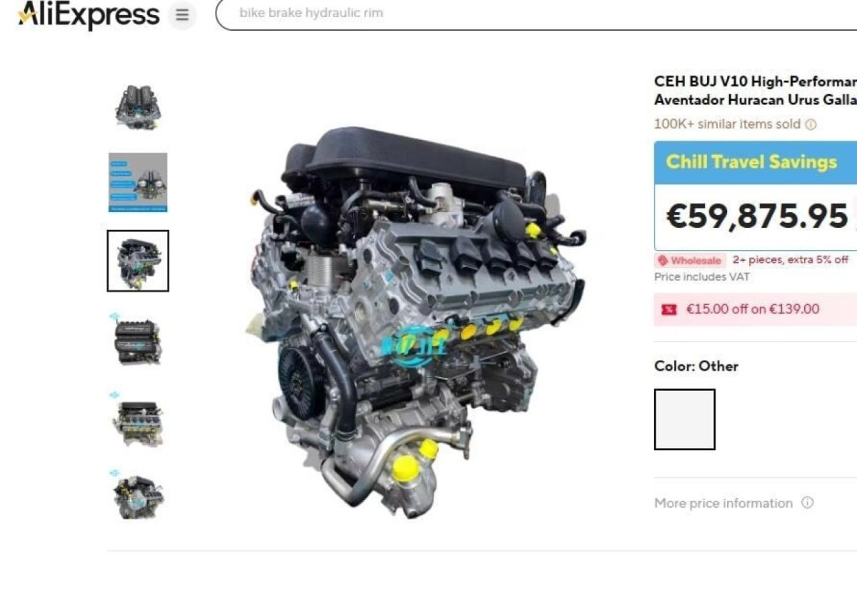 Prilika ili velika prevara? Na AliExpressu se prodaje Lamborghinijev V10 motor