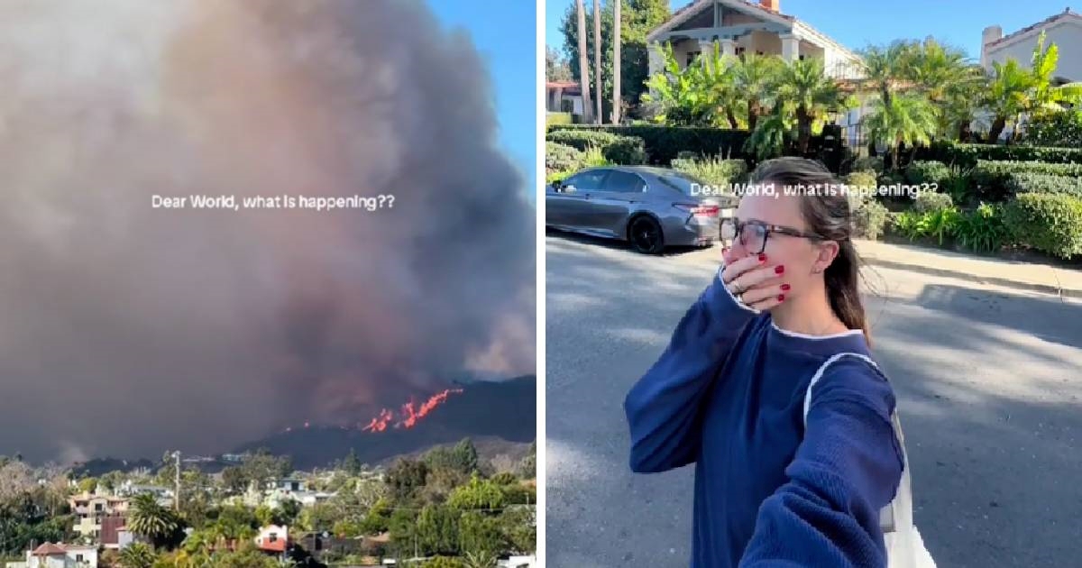 VIDEO Tiktokerica pokazala kako je iz njene ulice izgledao početak požara u LA-u