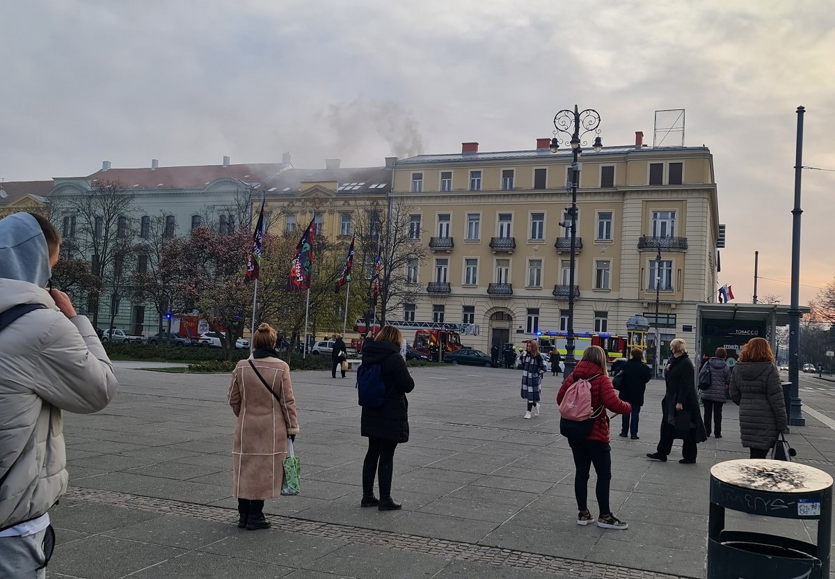 Požar u centru Zagreba