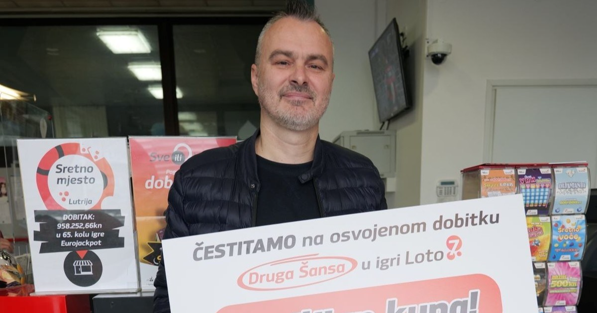 Tri Hrvata došla po svoj dobitak u Lutriju. Otac četvero djece igrao prvi put