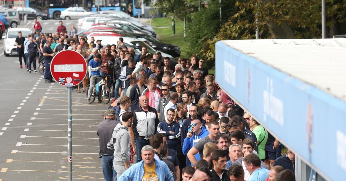 Pogledajte redove na Maksimiru za Ligu prvaka