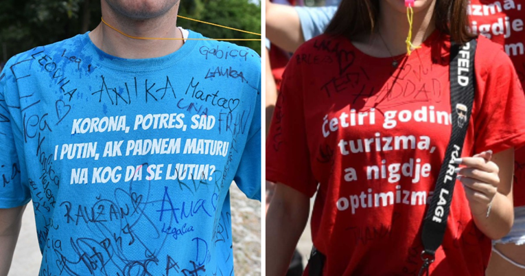ANKETA Ovo su natpisi na majicama zagrebačkih maturanata. Koji vam je najbolji?