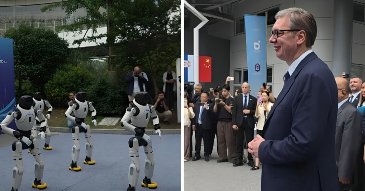 Vučića u Kini dočekali roboti koji su zaplesali srpsko kolo