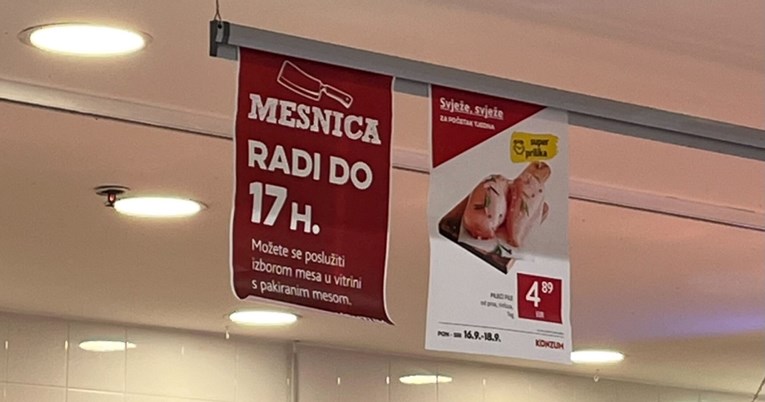 Mesnica u Konzumu na Črnomercu radi skraćeno. Pitali smo zašto