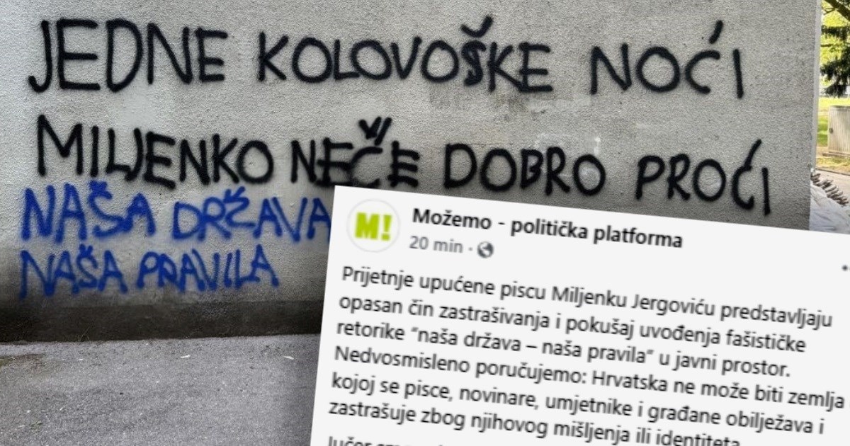 Možemo o prijetnji Jergoviću: Ovo je pitanje opstanka RH kao demokratske države