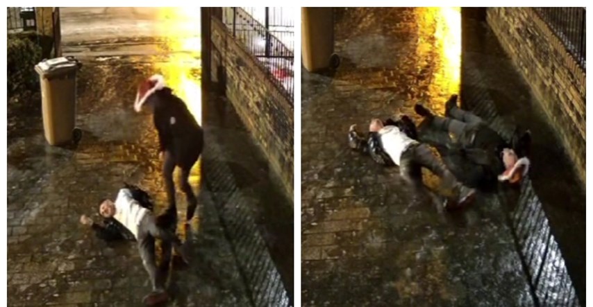 Video dvojice pijanih tipova kako padaju po ulici pogledan tri milijuna puta