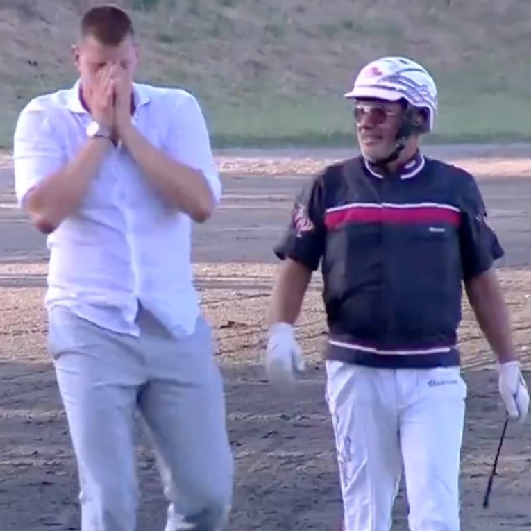 VIDEO Nikola Jokić se rasplakao nakon što je njegov konj pobijedio na utrci u Srbiji